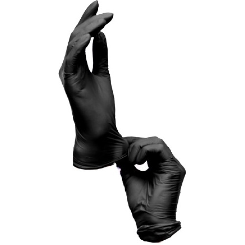 Nitrile Gloves Black Large/X-Large 6Pk Sani-Guard
