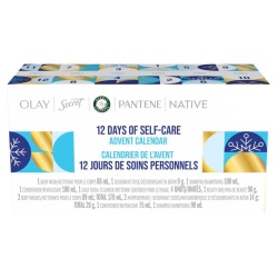 12 Days Of Self-care Advent Calendar W/12 Assorted Personal Care Items