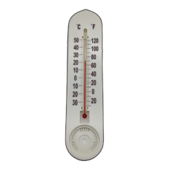 Thermometer W/hygrometer Indoor/outdoor White Plastic