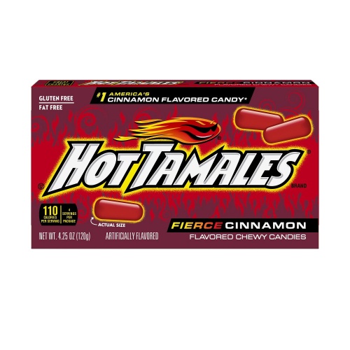 Hot Tamales Fierce Cinnamon Chewy Candy 120g.