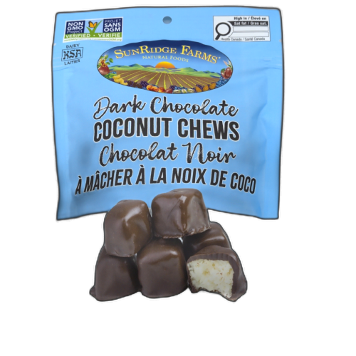Sunridge Farms Dark Chocolate Coconut Chews 156g.