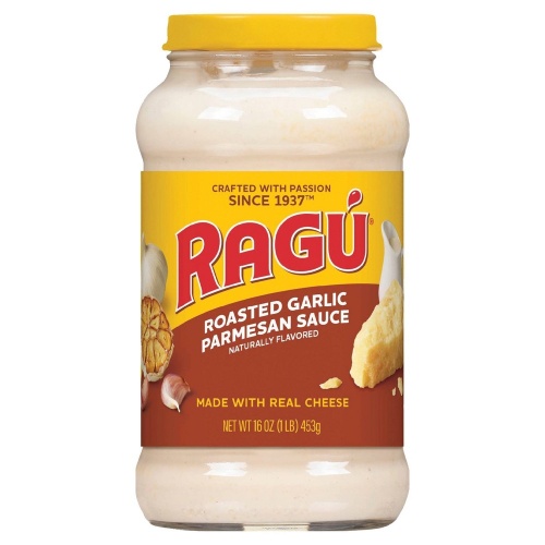 Ragu Roasted Garlic Parmesan Sauce 453g.