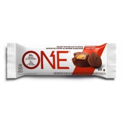One Protein Bar Peanut Butter Cup Flavour 60g.