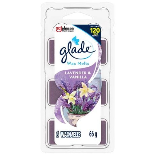 Wax Melts 6pk. 66g. Lavender & Vanilla Glade