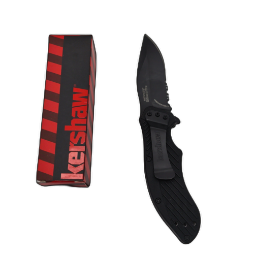 Folding Knife 3 Black Coated Blade Kershaw Speedsafe