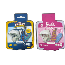 On-the-go First Aid Kit 21pcs. Spiderman Or Barbie