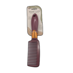 Shower Comb Pink Gently Detangles Hair Well & Good