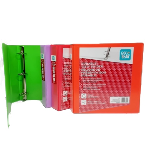Durable View Binder 1.5 D-ring Assorted Colours Pen Gear