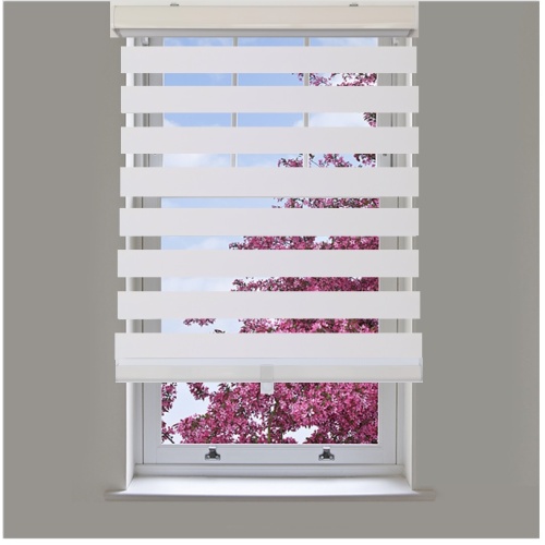 Blinds White cordless polyester 40 inch x 84 inch
