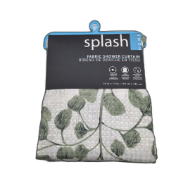 Fabric Shower Curtain 70 x 72" Splash Home"