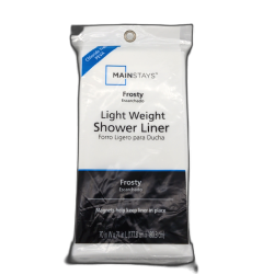 Light Weight Shower Liner Frosty 70 x 71" Mainstays"