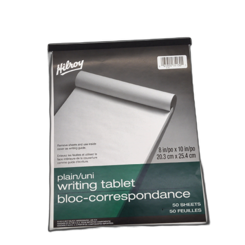 Plain Writing Tablet 8 x 10