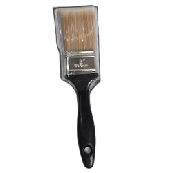 Paintbrush 2 Flat Black Plastic Handle"