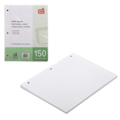 Filler Paper Ruled 150 Sheets