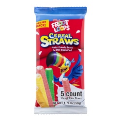 Froot Loops Cereal Straws 5pk. 50g.