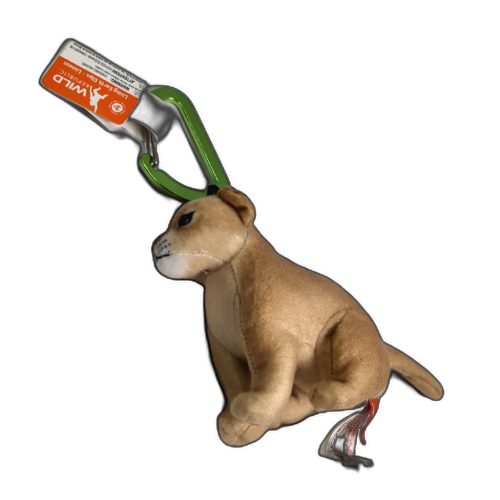 Plush Animal Key Chains w/Clip Asst' Wild Republic