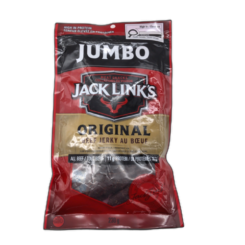 Beef Jerky Original Jumbo Bag 230g.