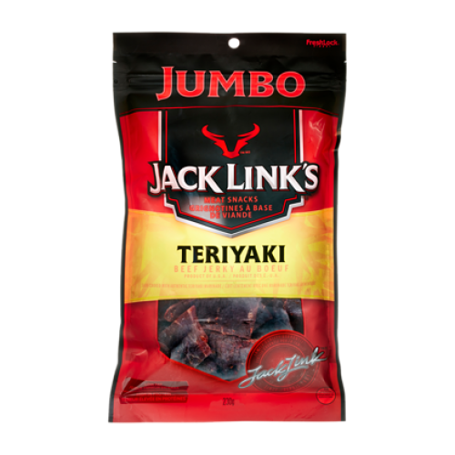 Beef Jerky Teriyaki Jumbo Bag 230g.