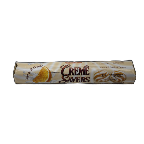 Crème Savers Hard Candy Orange & Crème 50g.