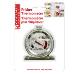 Fridge Thermometer Stainless Steel Gourmet