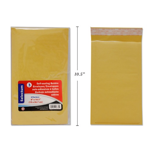 BUBBLE ENVELOPES PEEL/SEAL6X10.5  5X9.5