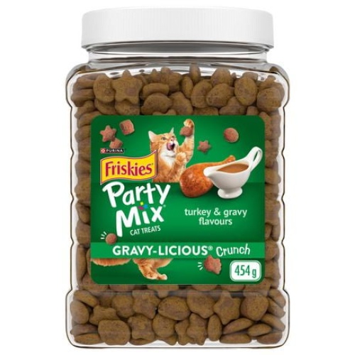 Friskies Party Mix Turkey & Gravy Flavours 454g.