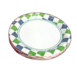 Paper Plates 7 Round Blue & Green 125pk."