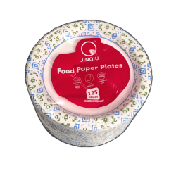 Paper Plates 8.8 Round Blue & Green 125pk."