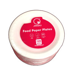 Paper Plates 8.8 Round White 125pk."